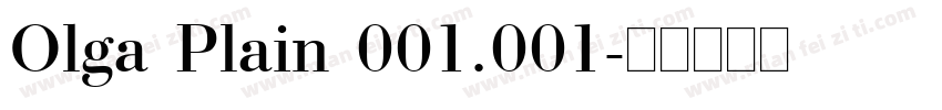 Olga Plain 001.001字体转换